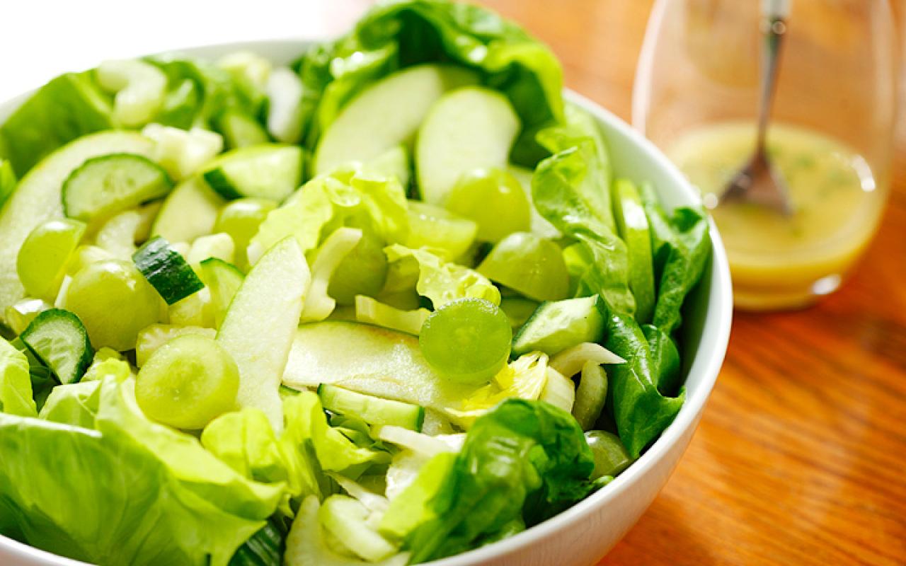 green-salad,πρασινη σαλατα