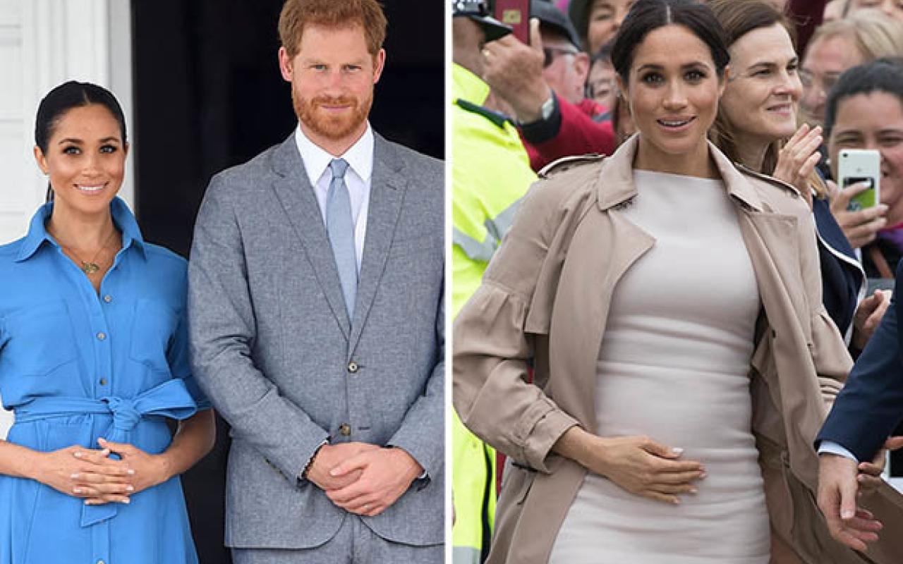 meghan-markle-baby-bump-pregnant-duchess-sussex-prince-harry-touching-royal-741319.jpg