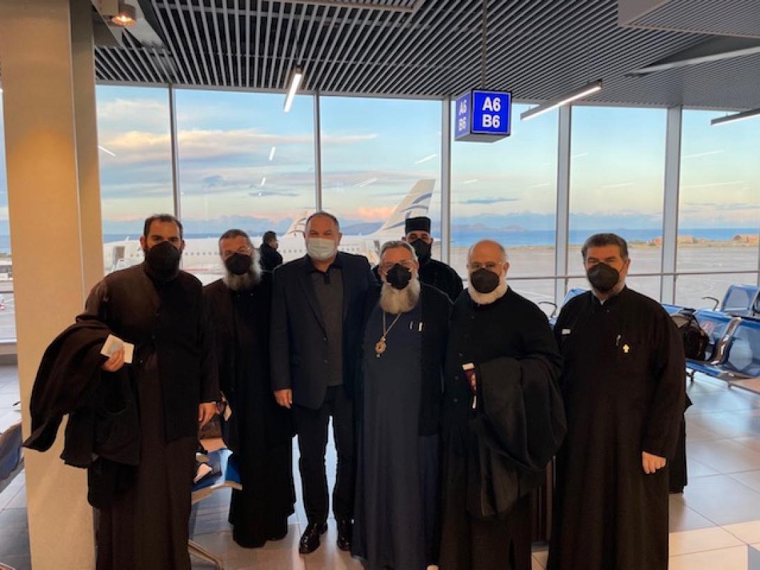 Ο νέος Προκαθήμενος της Εκκλησίας της Κρήτης Ευγένιος, αναχώρησε αεροπορικώς απόψε στο Φανάρι.