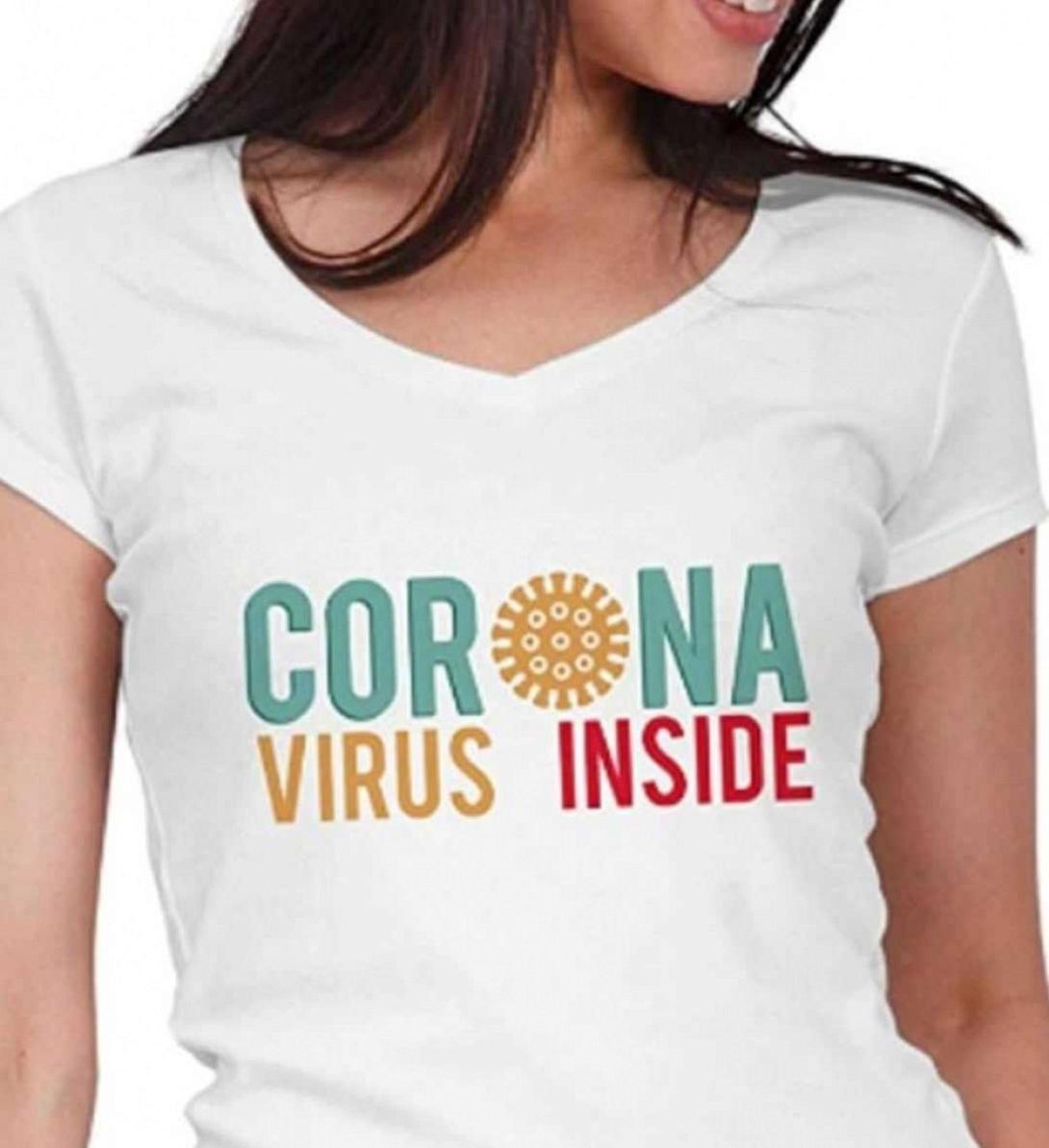 Μπλουζάκι με ...φίρμα τον ιό.