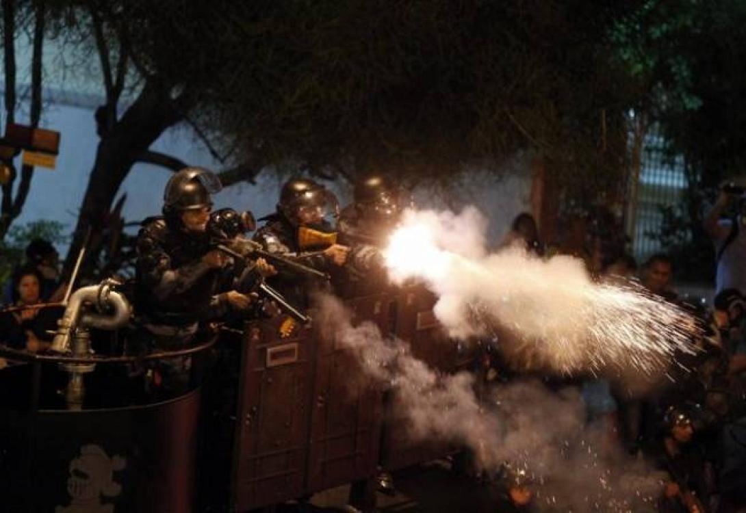 Χρήση δακρυγόνων έκανε η αστυνομία του Σάο Πάολο 