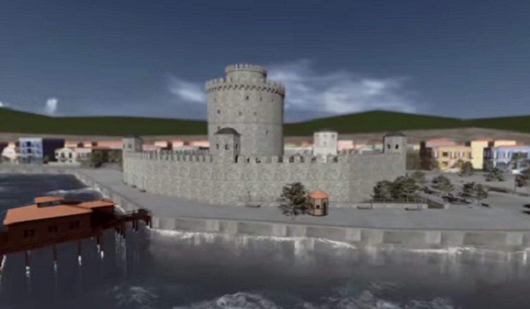 Ο Λευκός Πύργος τον 20ο αιώνα - Φανταστική 3D αναπαράσταση του μνημείου