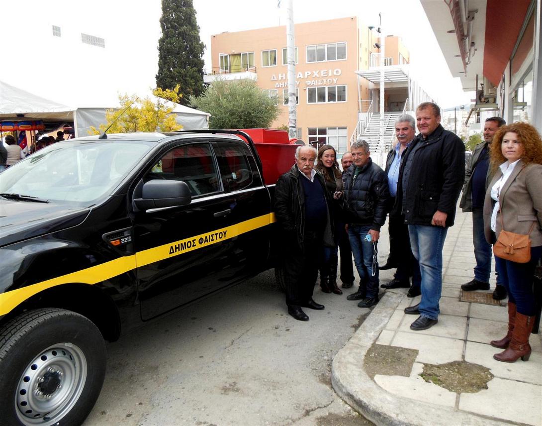 Παραδόθηκε το νέο Πυροσβεστικό όχημα στο Δήμο Φαιστού