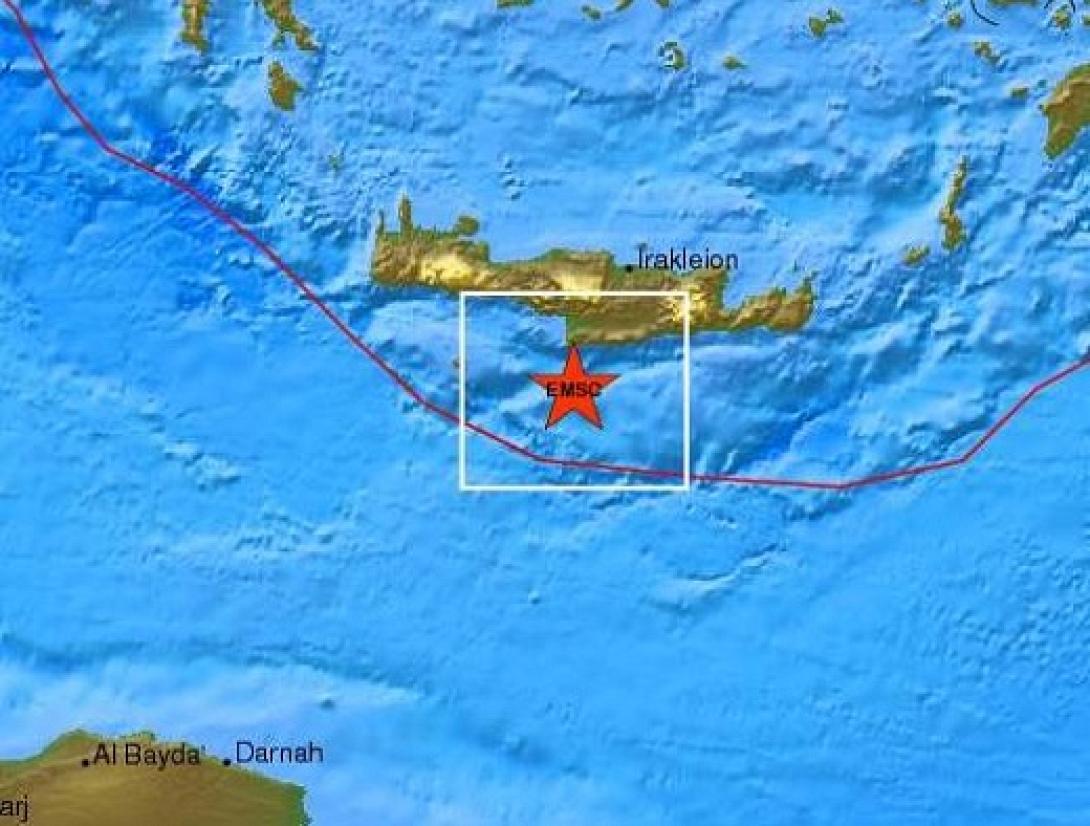 Σεισμός 3,1 Ρίχτερ νότια της Κρήτης