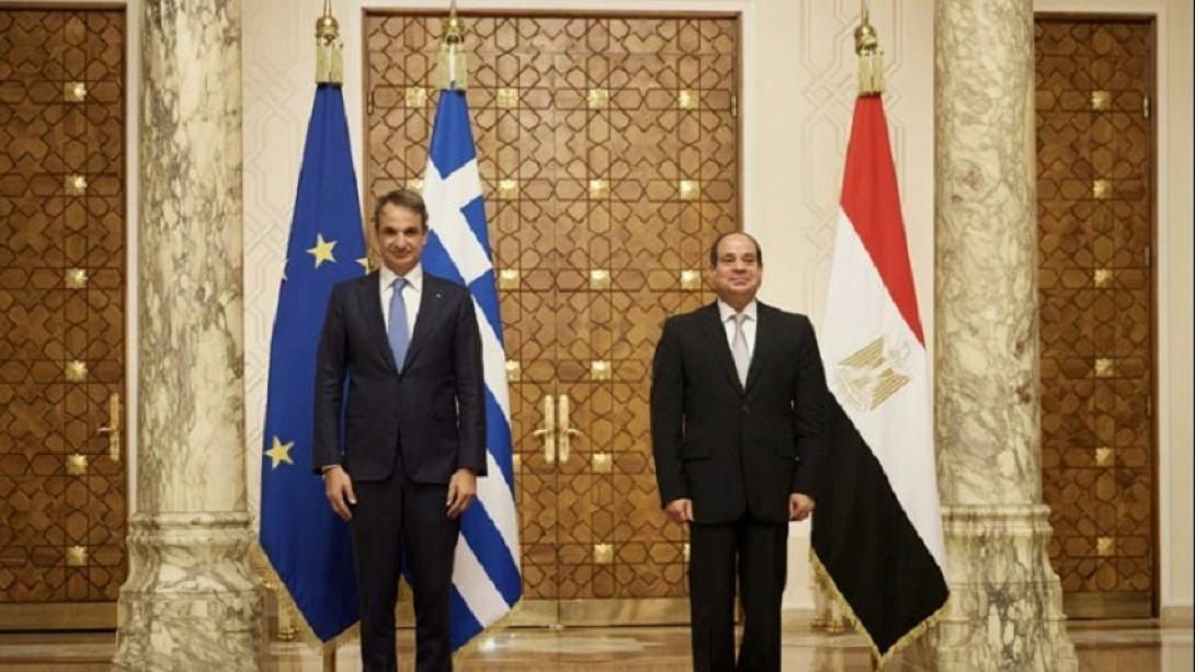 Ο Κυριάκος Μητσοτάκς με τον Πρόεδρο Αμπντέλ Φατάχ Αλ Σίσι 