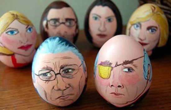 5 αστεία πασχαλινά αυγά με ανθρώπινη μορφή 