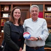 Με τη Γενική Πρόξενο της Γαλλίας στην Ελλάδα, Diane ROESER ο Περιφερειαρχης