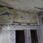 τοιχογραφία δελφινιών 