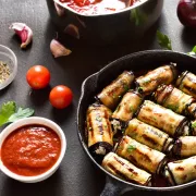 μελιτζάνα, ρολάκια