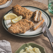 σνίτσελ, πατάτες