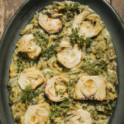 αγκινάρες, φρικασέ