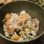 γλυκοπατάτα, φέτα