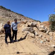 Αυτοψία του Αντιπεριφερειάρχη Λασιθίου στο εργοτάξιο του ΒΟΑΚ   