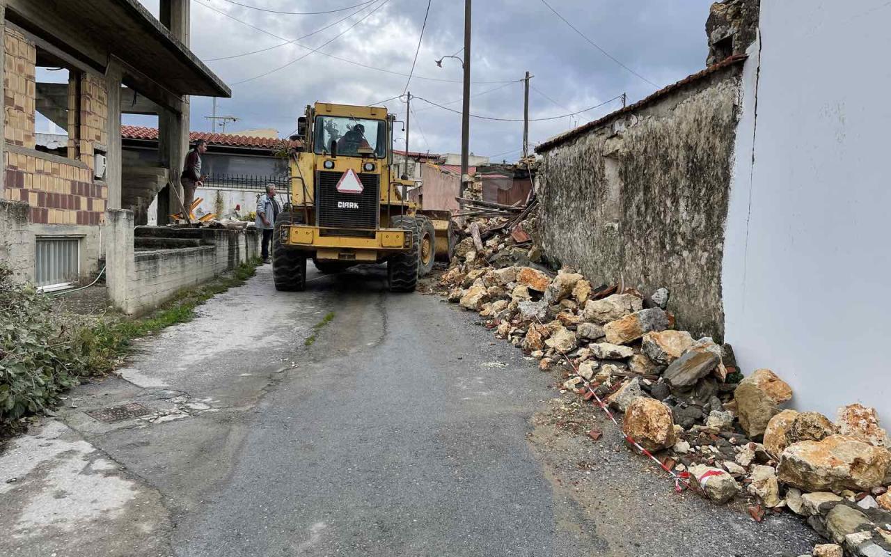 Τα χωριά στο δήμο Μινώα Πεδιάδος έχουν υποστεί τεράστιες καταστροφές.