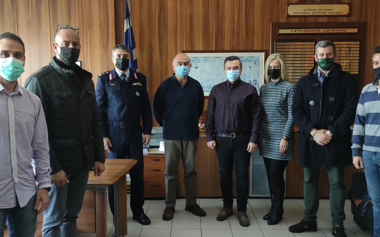 Συνάντηση της Ένωσης Αξιωματικών Ελληνικής Αστυνομίας με τον Ταξίαρχο κ. Σπυριδάκη
