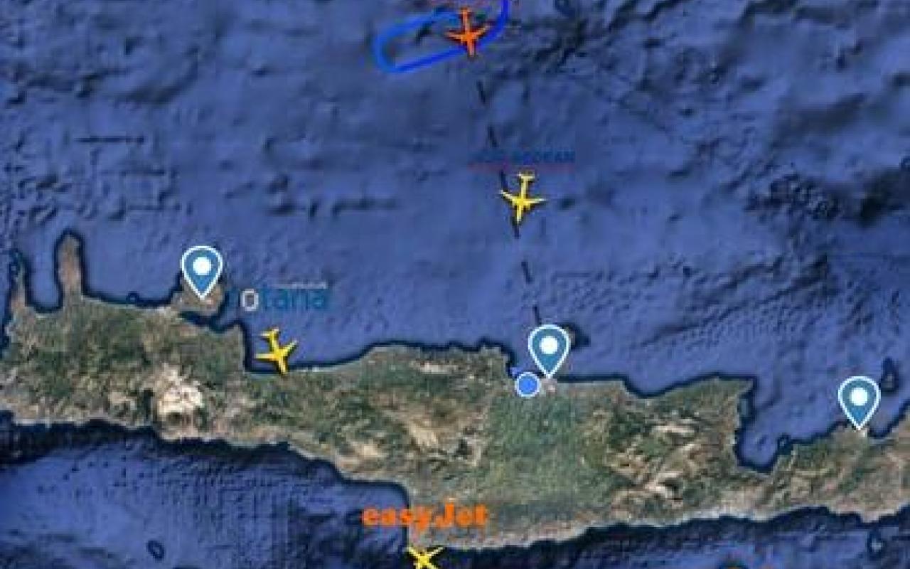 το αεροσκάφος της εταιρείας που εκτελεί την πτήση από Θεσσαλονίκη.