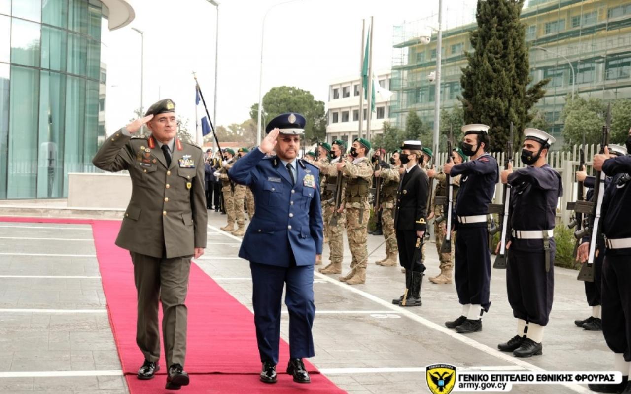 Επίσημη Επίσκεψη Αρχηγού Ενόπλων Δυνάμεων του Βασιλείου της Σαουδικής Αραβίας  στην Κύπρο