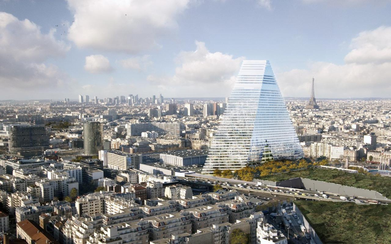 Η ανέγερση του τριγωνικού ουρανοξύστη στο Παρίσι 