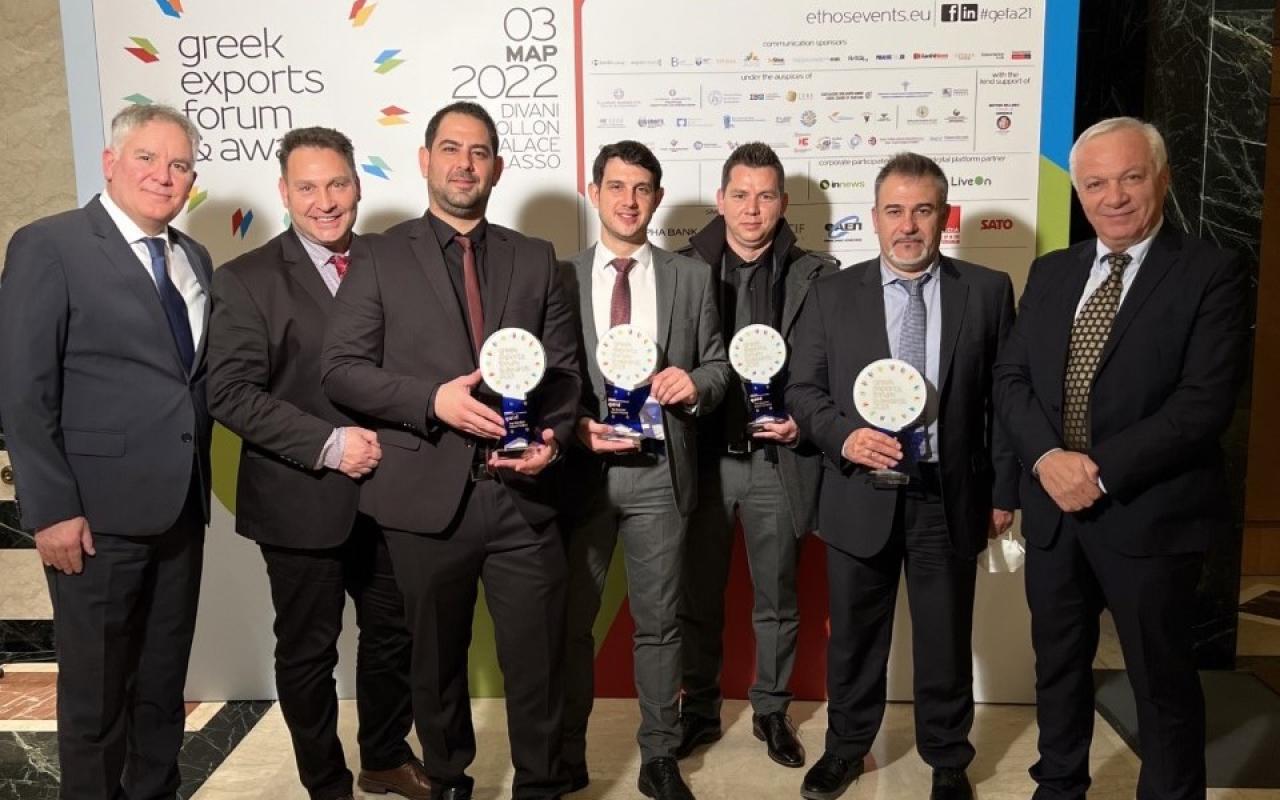 Ο Όμιλος ISOMAT κατέκτησε τέσσερα χρυσά βραβεία στα Greek Exports Forum & Awards 2021