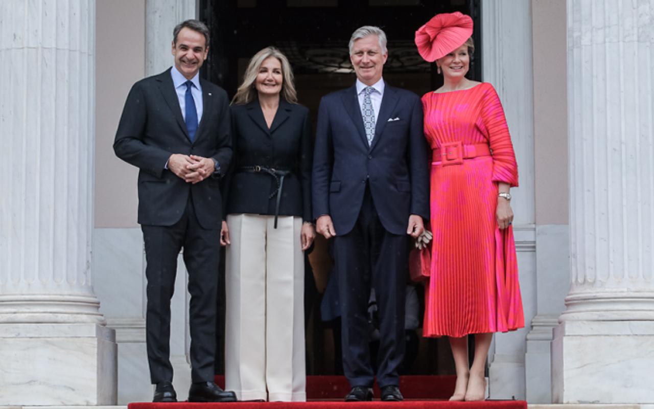 Συνάντηση πρωθυπουργού με το βασιλικό ζεύγος του Βελγίου 