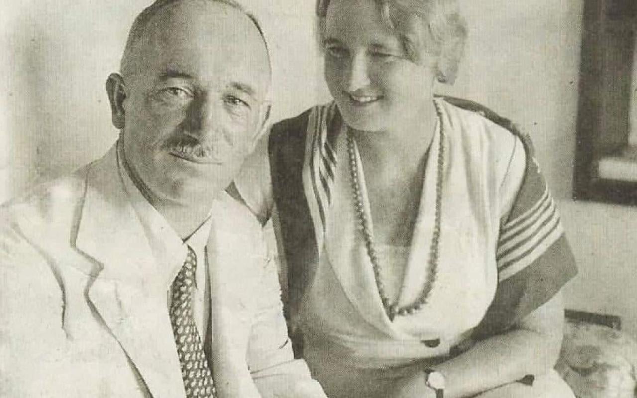 Ο Έντουαρντ Μπένες με την σύζυγό του