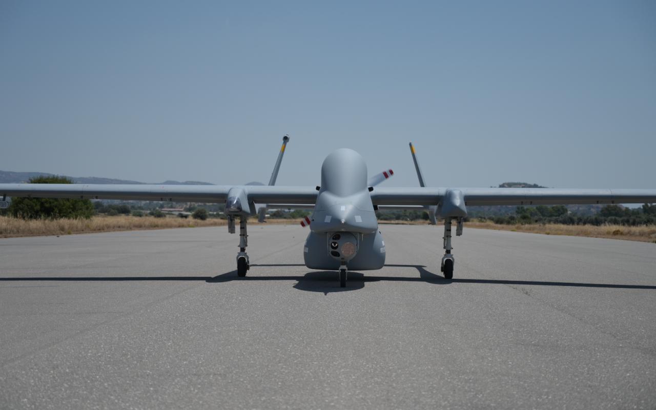 Το αεροσκάφος HERON 1 διατέθηκε από τη Frontex στο Λιμενικό Σώμα και θα επιχειρεί από το αεροδρόμιο του Τυμπακίου
