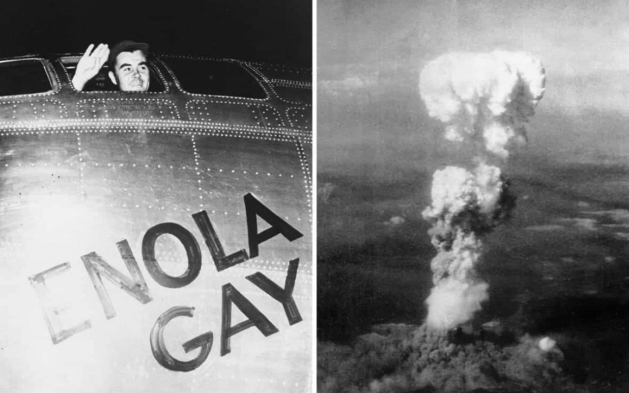 Το αεροπλάνο Enola Gay που εριξε, σαν σήμερα το 1945, την πρώτη ατομική βόμβα στη Χιροσίμα σκοτώνοντας 70.000 άτομα!