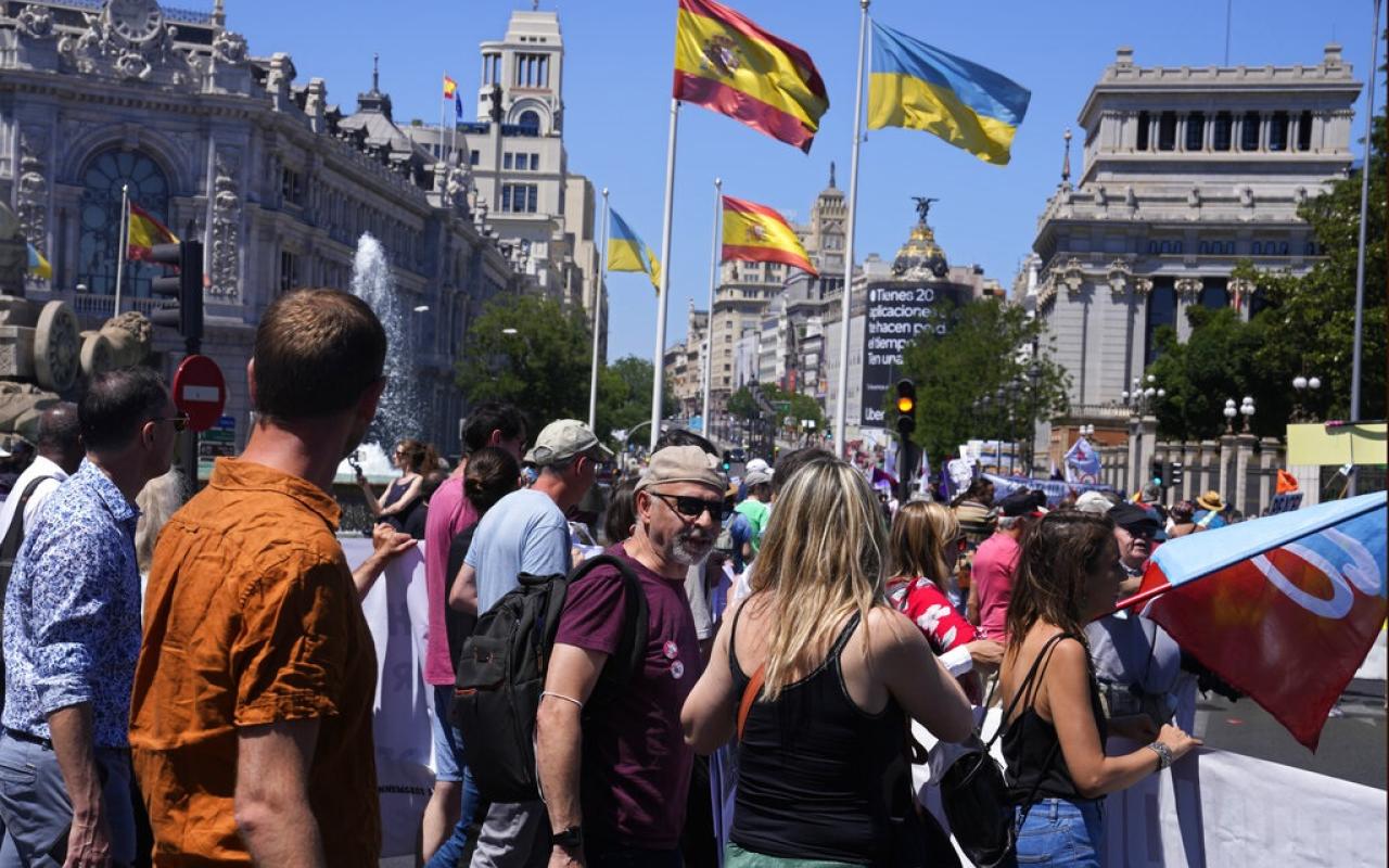 Διαμαρτυρία στην Ισπανία