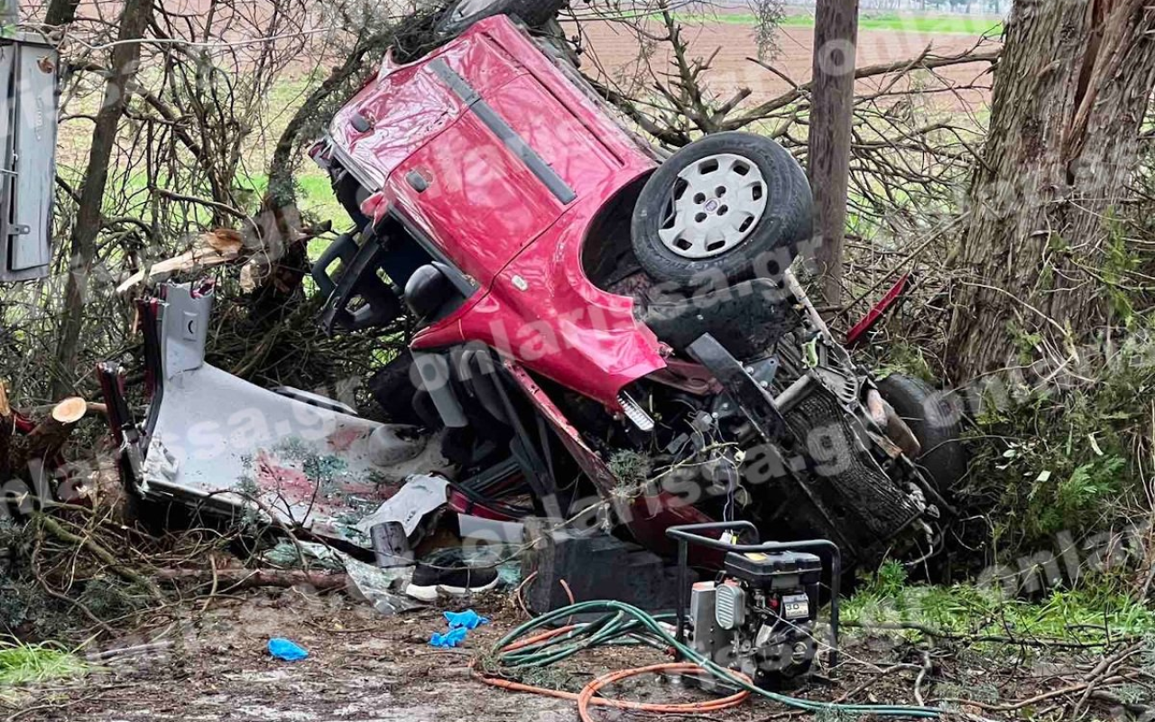 θανατηφόρο τροχαίο Λαρισα