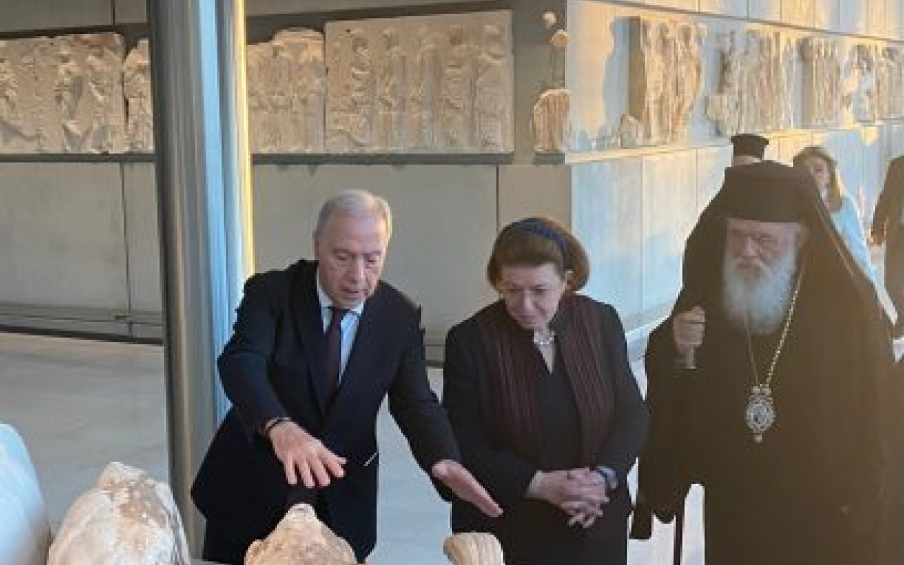  στο Μουσείο της Ακρόπολης τα θραύσματα του Παρθενώνα