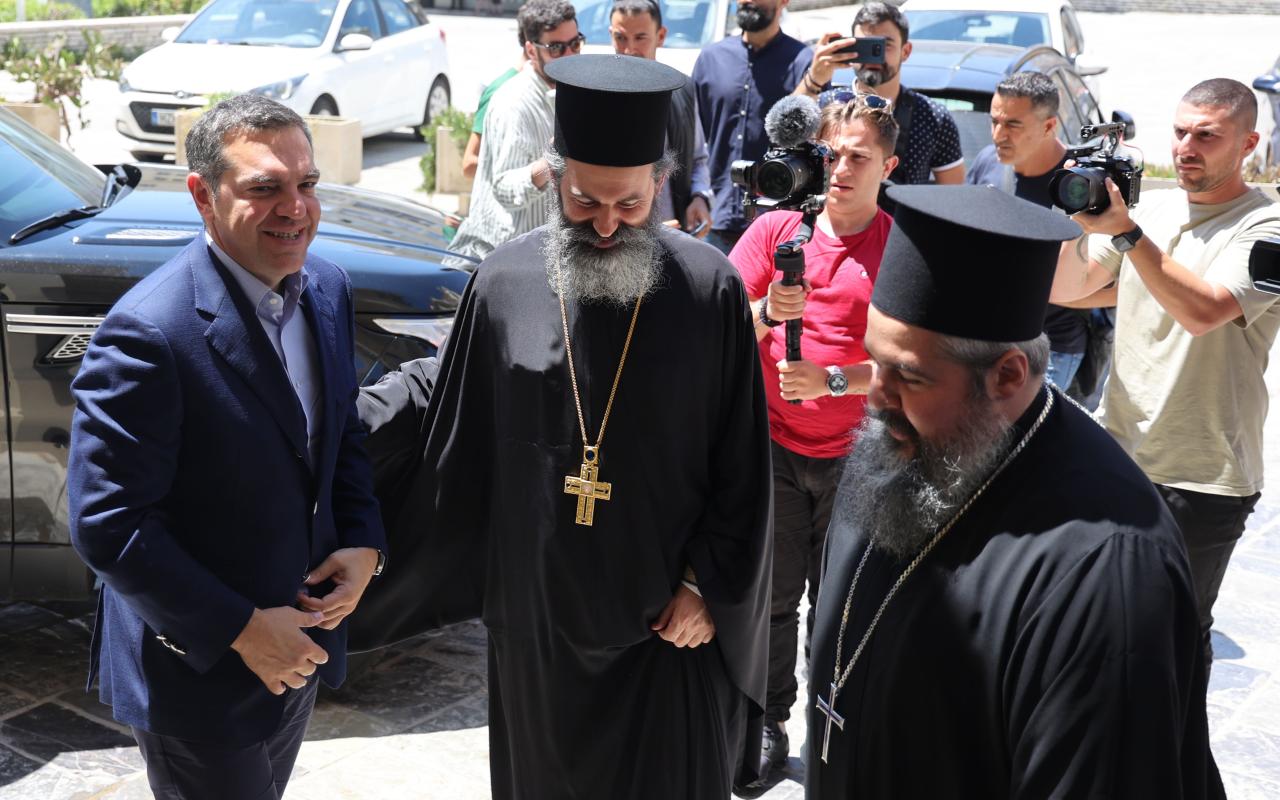 Αλέξης Τσίπρας: Συνάντηση με τον Αρχιεπίσκοπο Κρήτης κ. Ευγένιο