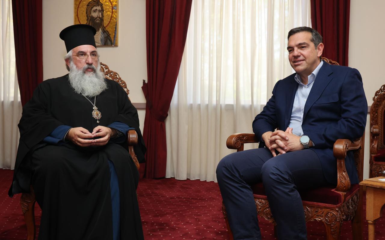 Αλέξης Τσίπρας: Συνάντηση με τον Αρχιεπίσκοπο Κρήτης κ. Ευγένιο