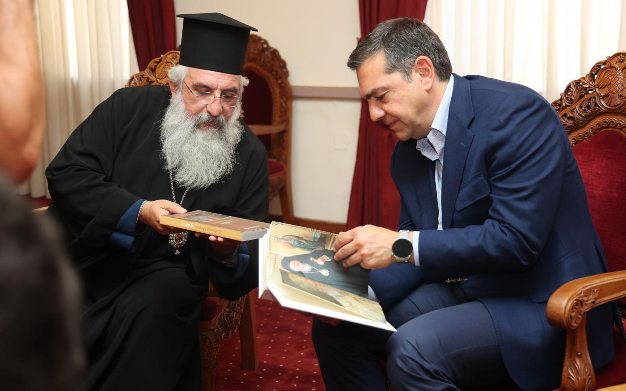 Αλέξης Τσίπρας: Συνάντηση με τον Αρχιεπίσκοπο Κρήτης κ. Ευγένιο