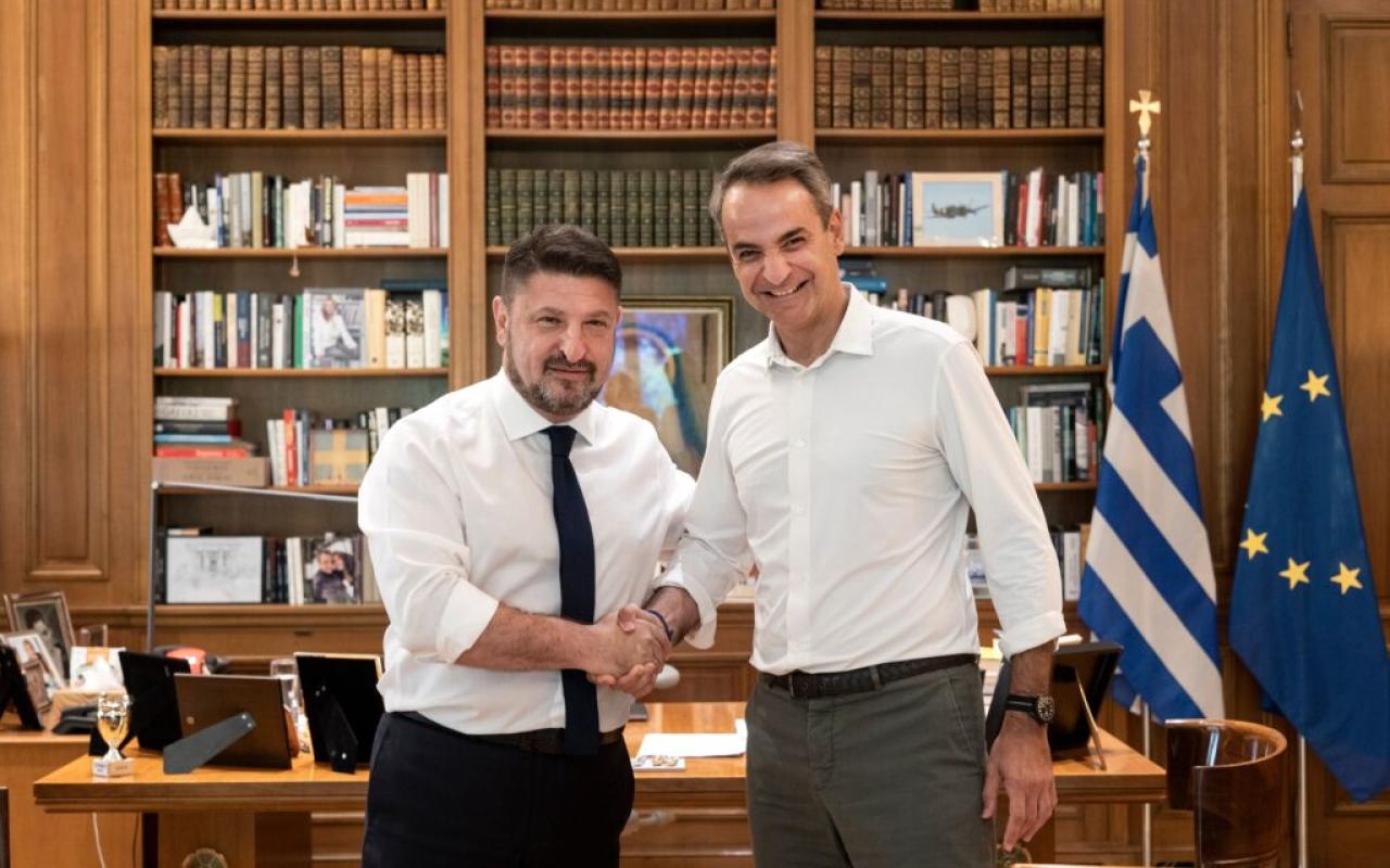 Με τον υποψήφιο περιφερειάρχη Αττικής Ν. Χαρδαλιά συναντήθηκε ο Κ. Μητσοτάκης