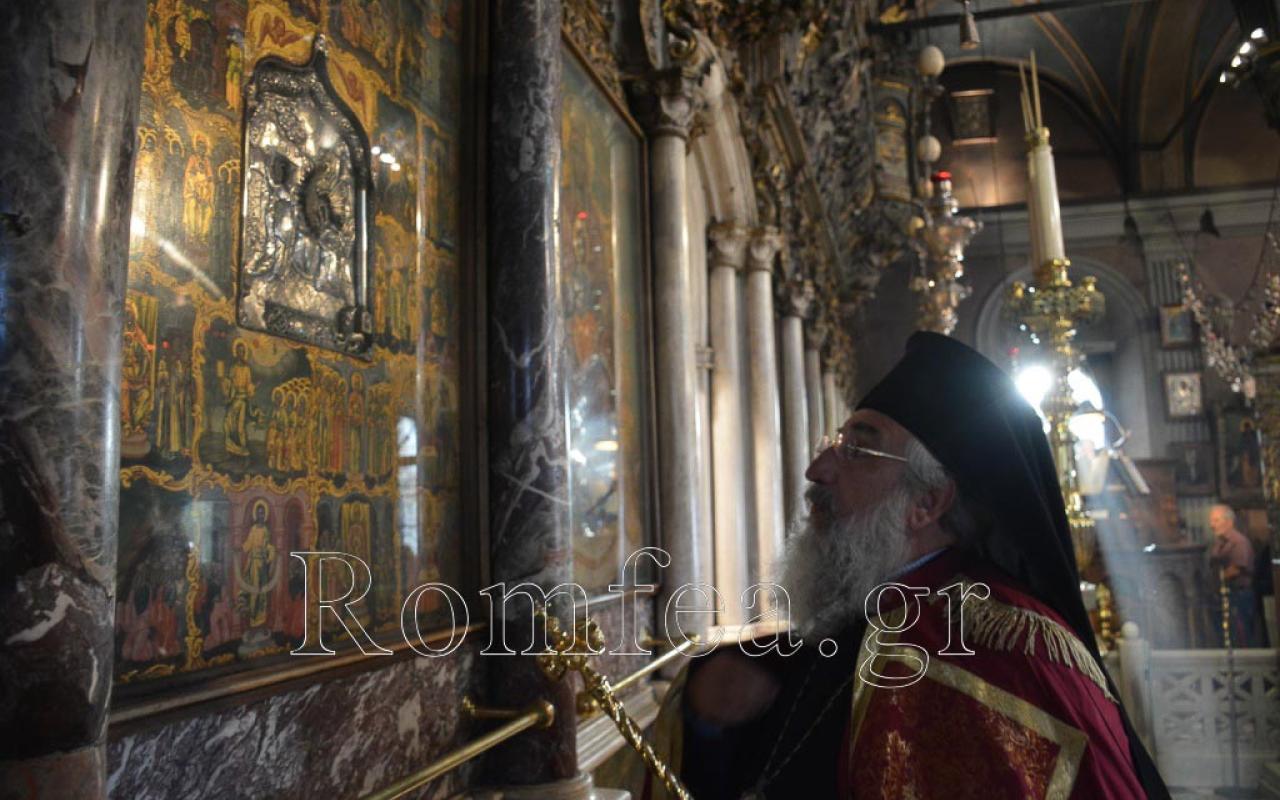 Ο Αρχιεπίσκοπος Κρήτης στην Τήνο