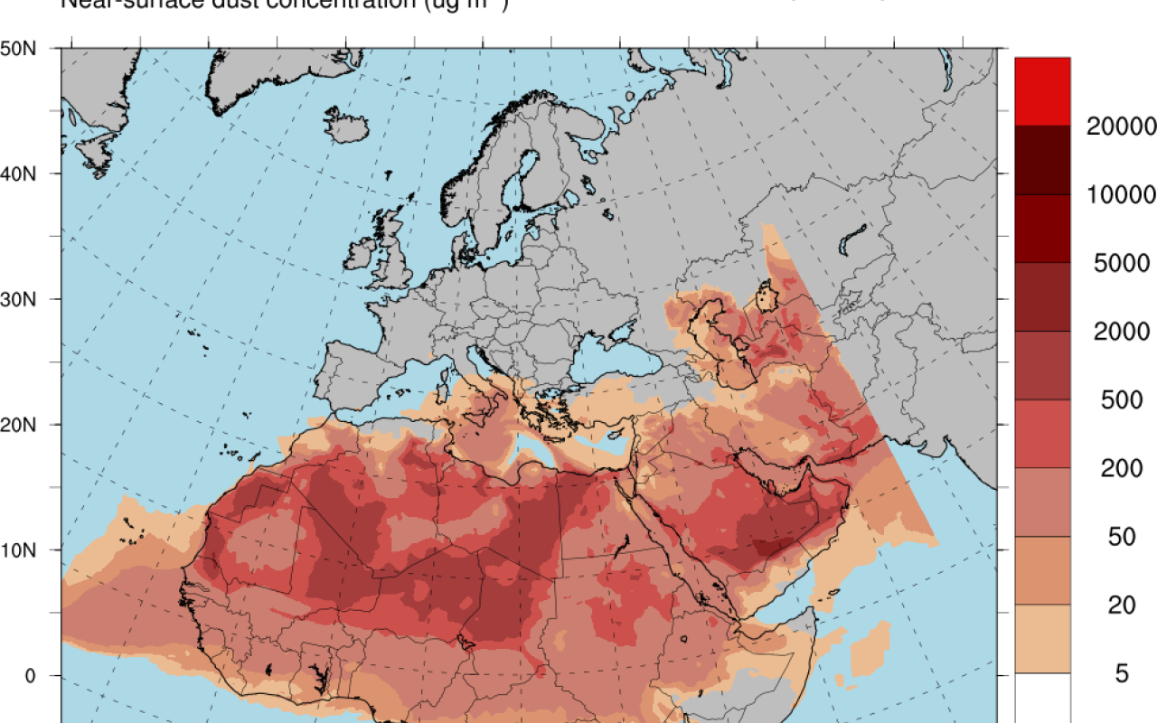 χαρτης αφρικανικης σκονης