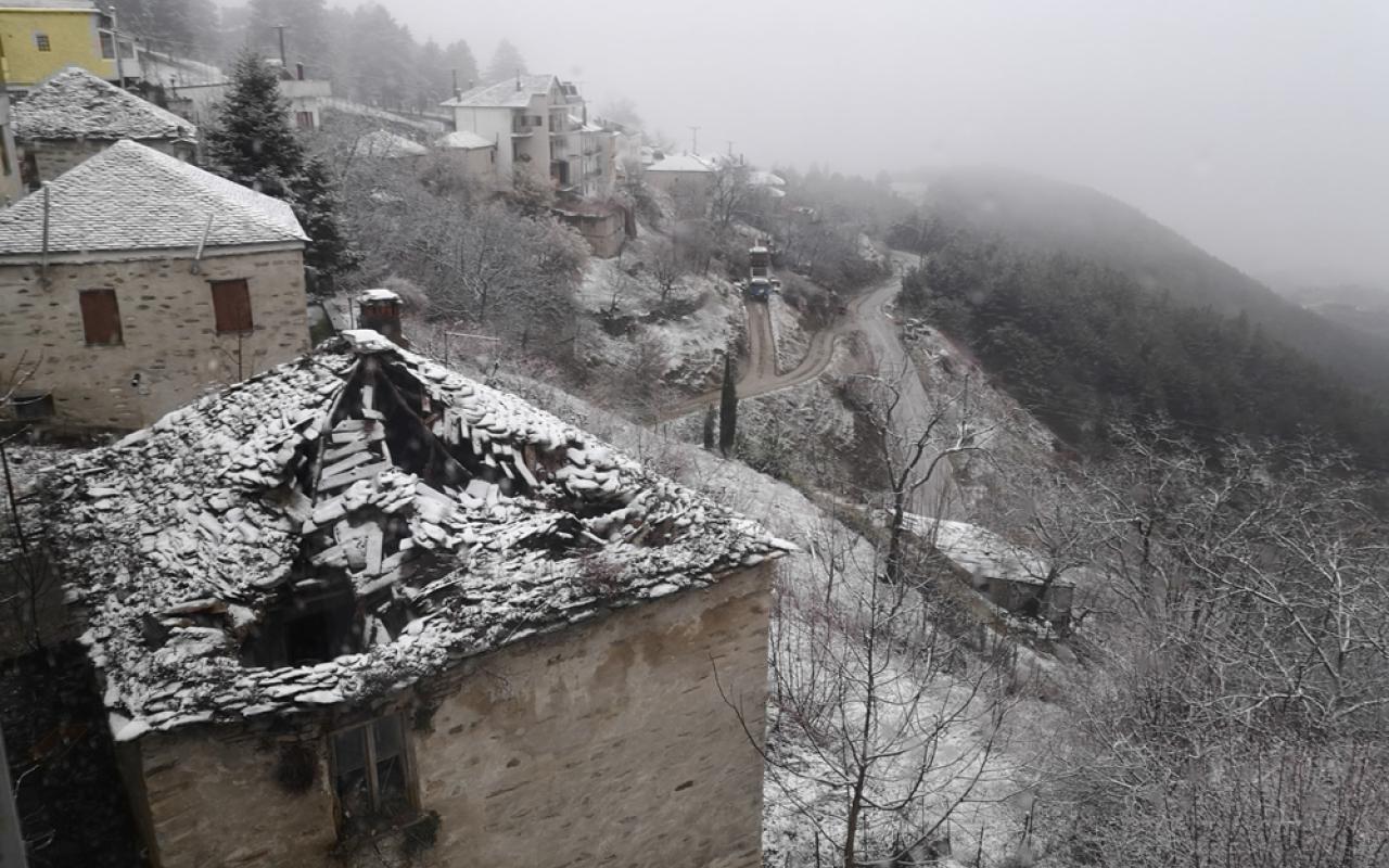 χιόνια σε Καστοριά και Κοζάνη