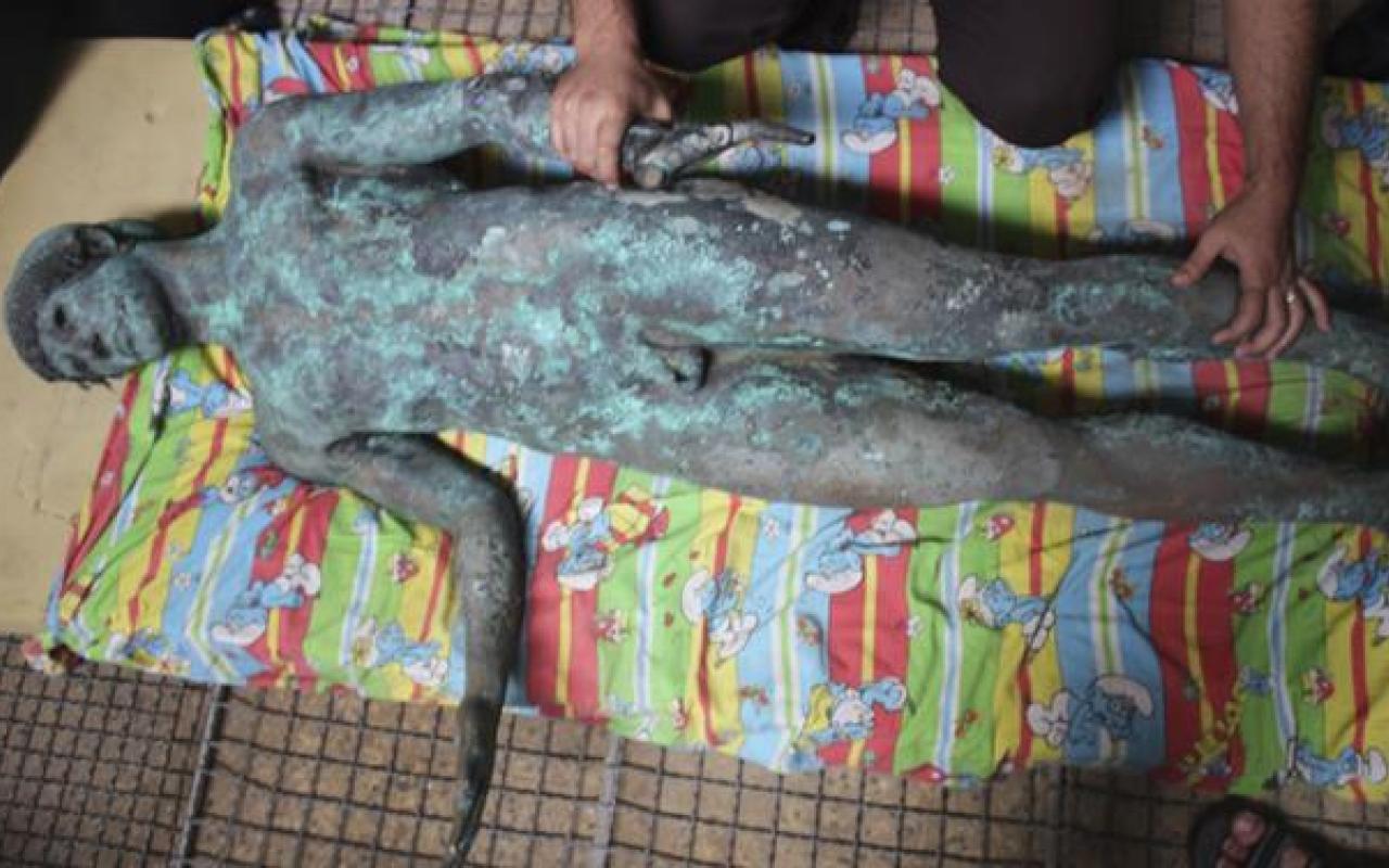 Σπάνιο άγαλμα του Απόλλωνα βρέθηκε στη Λωρίδα της Γάζας