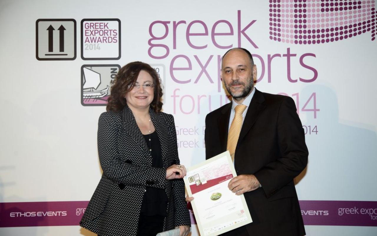 Η εταιρεία Creta Farms βραβεύτηκε για την εξαγωγική της δραστηριότητα