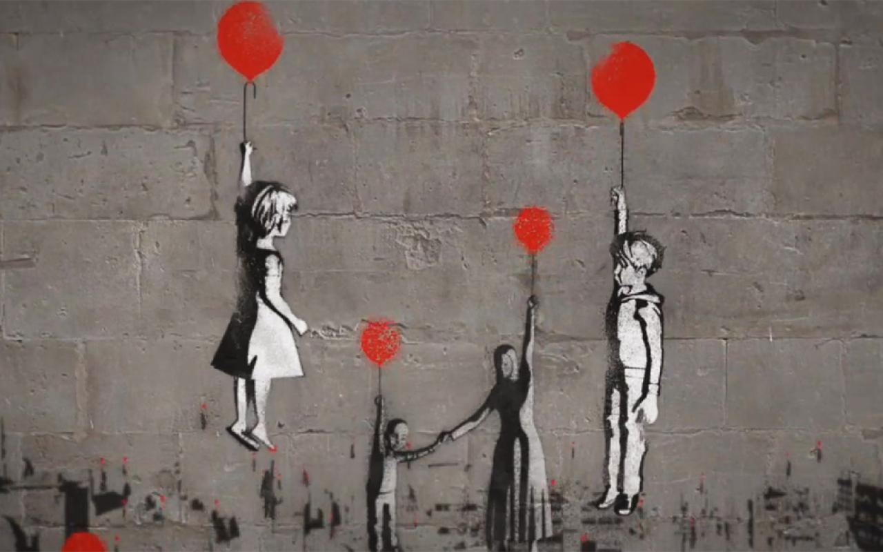 Το κορίτσι με το μπαλόνι του Βanksy και η αιματοχυσία της Συρίας