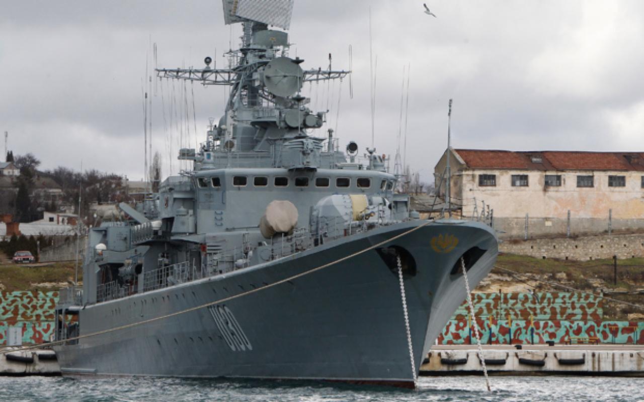 Στη Σούδα η ναυαρχίδα του Ουκρανικού Στόλου που αυτομόλησε 