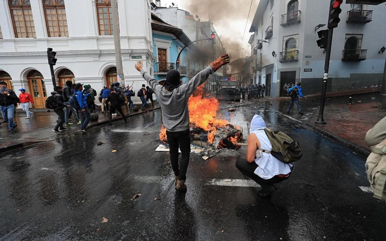 Ισημερινός - διαμαρτυρίες για τις τιμές των καυσίμων