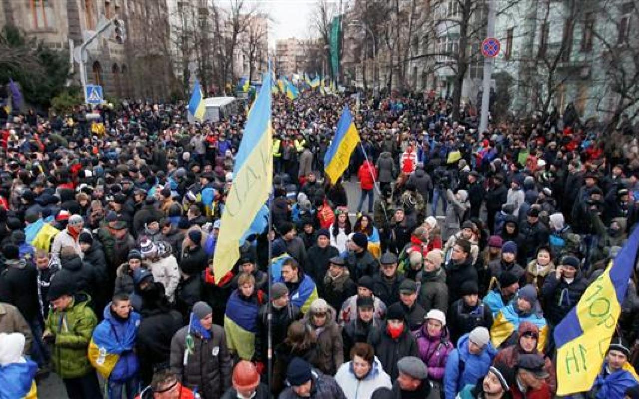 Κίεβο: Στην πλατεία Ανεξαρτησίας παραμένουν οι διαδηλωτές παρά τη συμφωνία