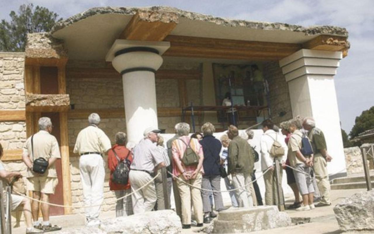 Σημαντική αύξηση των επισκεπτών σε Κνωσό, Φαιστό και Μουσείο