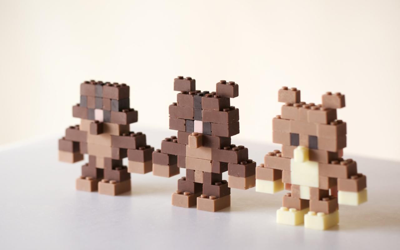 Τουβλάκια Lego με ... γεύση σοκολάτα