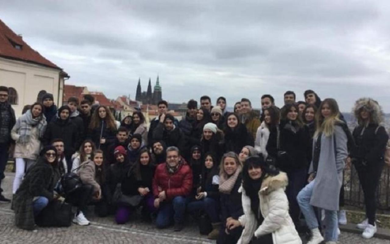 μαθητές στην Πράγα