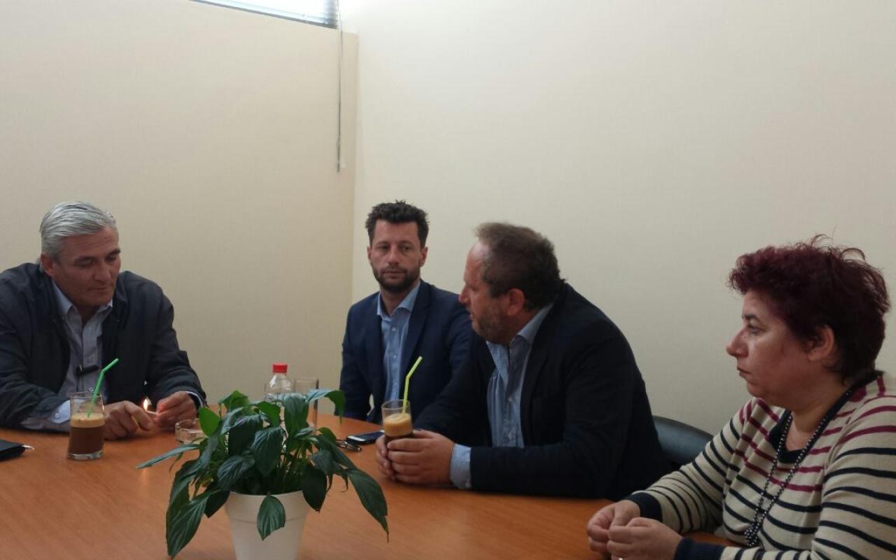 Συνάντηση του υποψηφίου Αντιπεριφερειάρχη Ηρακλείου, Ζαχαρία Κεφαλογιάννη με τον πρόεδρο της ΟΑΣΝΗ