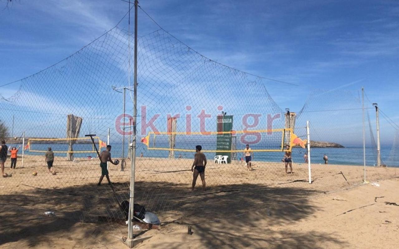 Beach Volley στην παραλία του Καρτερού