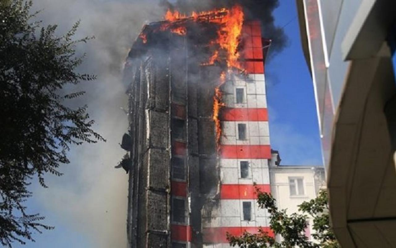 Ρωσία - ξενοδοχείο φωτιά