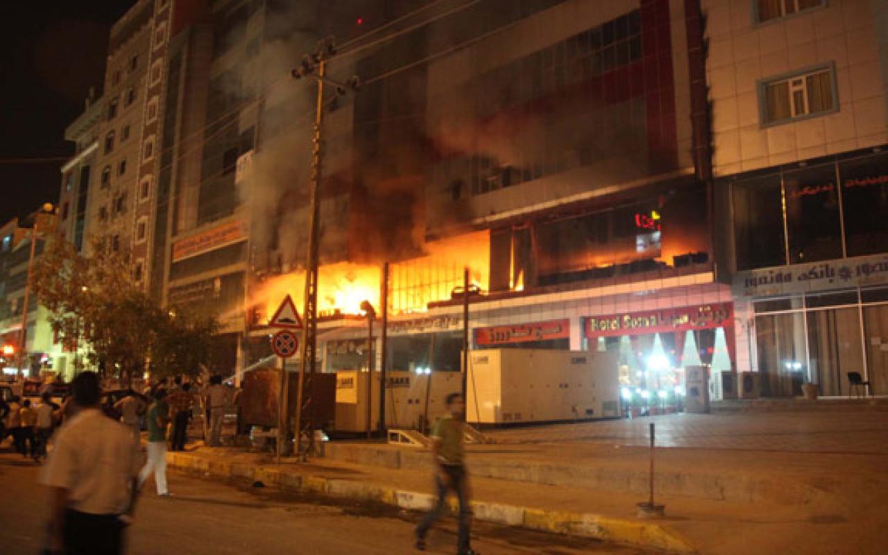 Hotel fire in Iraqi Kurdistan